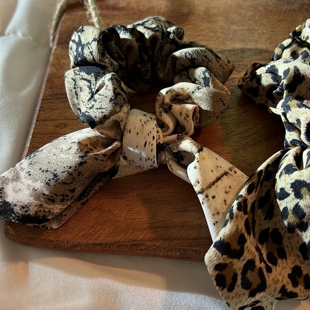 5pcs Pattern Scarf Hair Tie - Picture 2 of 6
